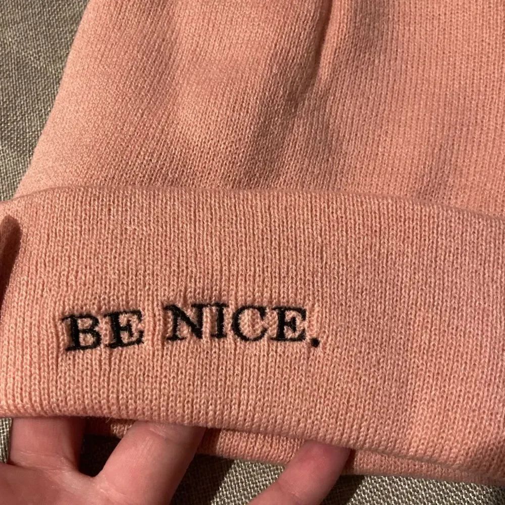 "Be Nice" Beanie - Picture 3 of 8